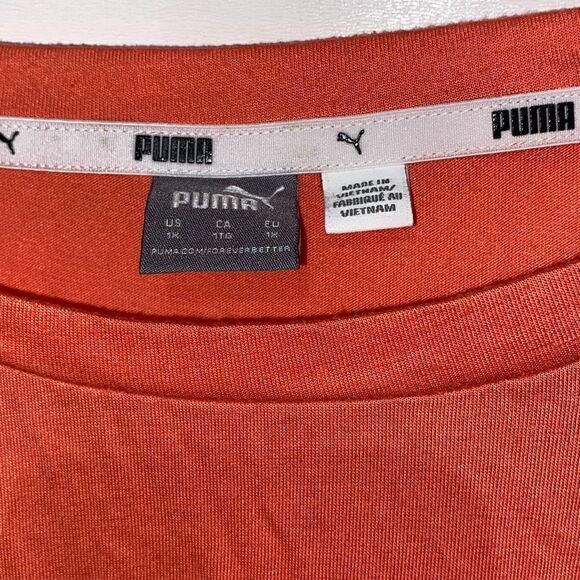 Puma Women's Orange Classic Sleeveless Pullover Tank Top Size XL - Picture 4 of 9